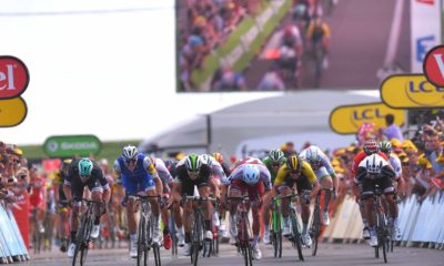 Llegada al sprint en el Tour de Francia