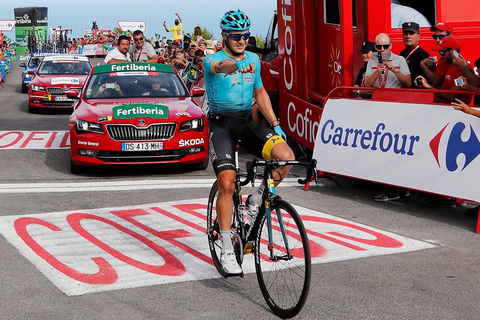 La etapa que gana Lutsenko en la Vuelta