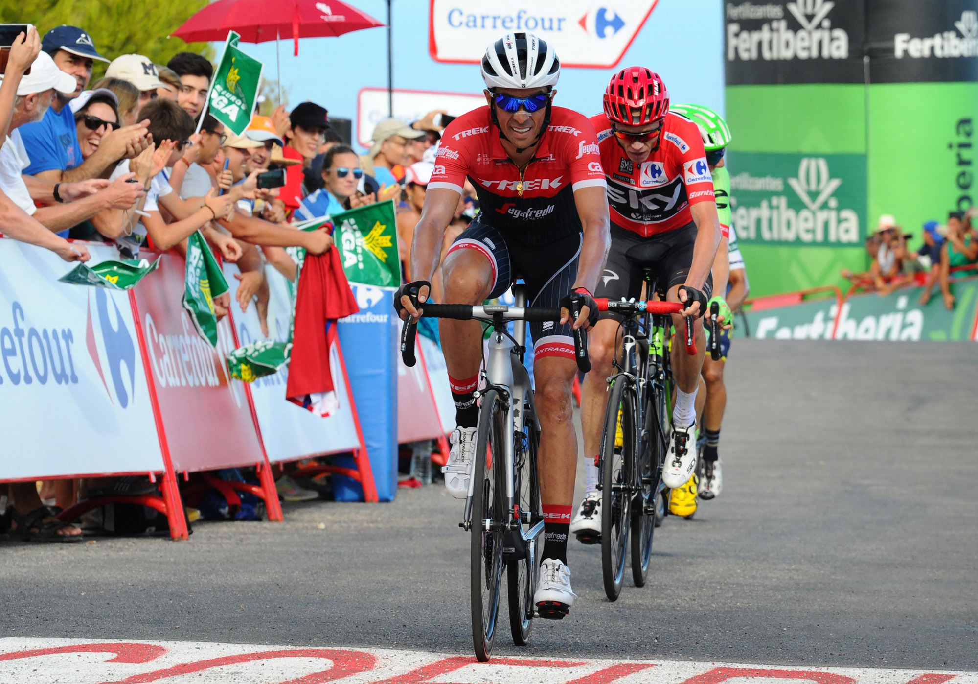 Alberto Contador es protagonista de la Vuelta