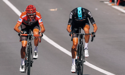 Chris Froome con Wouter Poels en la Vuelta a España