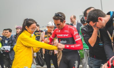 Alberto Contador en la carrera de su retirada