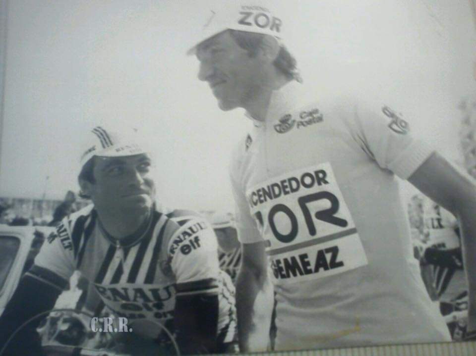 Alberto Fernández con Hinault JoanSeguidor